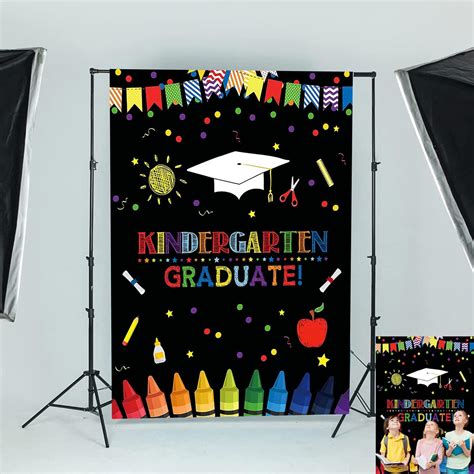 72x43inch Kindergarten Graduation Backdrop Congrats Grad Preschool Class Of 2023