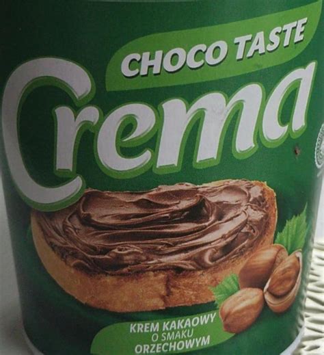 Choco Taste Crema Krem Kakaowy O Smaku Orzechowym Kalorie KJ I