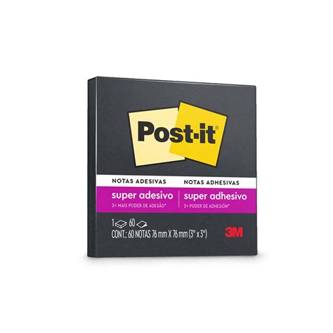 Notas Adhesivas 3x3 Negro Post It Con 60hjs Hc000677894 Ofix