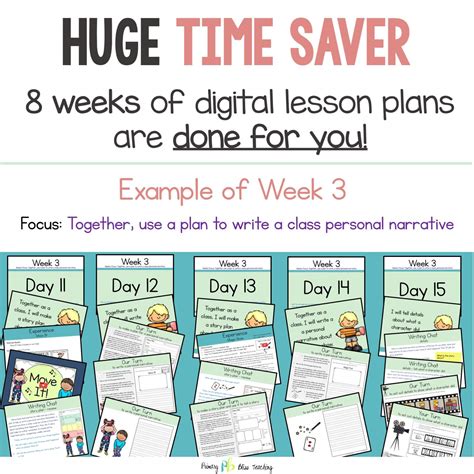 First Grade PERSONAL NARRATIVE WRITING - Primary Bliss Teaching