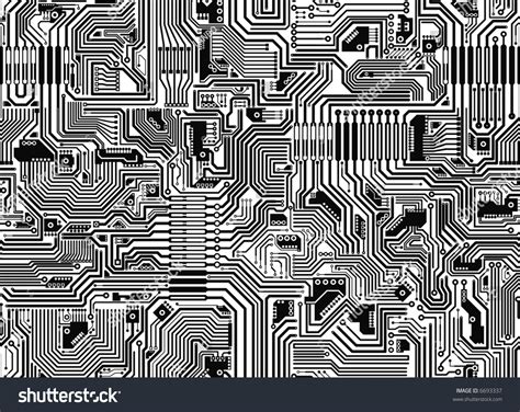 A Perfect Seamless Tiling Texture Of A Circuit Board Stock Photo