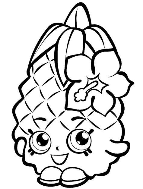 Shopkins Draw Coloring Pages