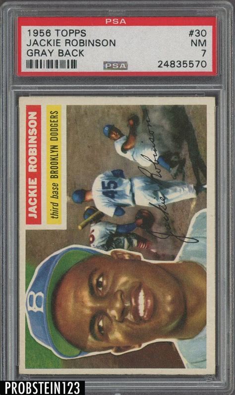 Jackie Robinson Topps Gray Back Price Guide Sports Card Investor