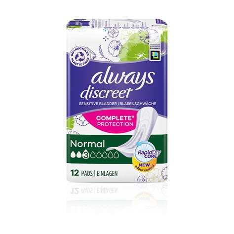 Always Discreet Normal Incontinence Pads Always Discreet