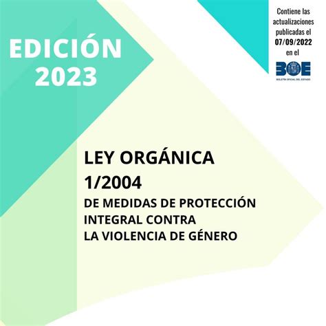 Ley Org Nica De Medidas De Protecci N Integral Contra La