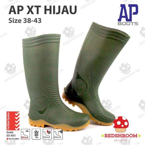 Jual Sepatu Boot Tinggi Ap Boots Ap Xt Hijau Karet Kebun Pertanian