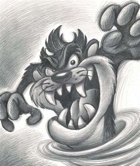 Tasmanian Devil Taz Warner Bros Looney Tunes Original Pencil