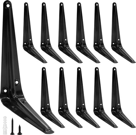 Amazon Suiwotin 12pcs 6 Inch Shelf Brackets Heavy Duty L Bracket