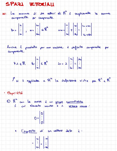 Spazi Vettoriali Spazi Ueitokiali Re La Somma Di Due Vettori Di Ir