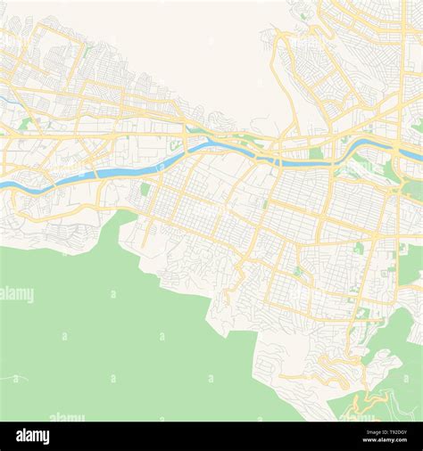 Mapa De Vectores Vacíos De San Pedro Garza García Nuevo León México