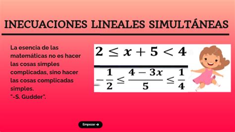 Inecuaciones Lineales SimultÁneas