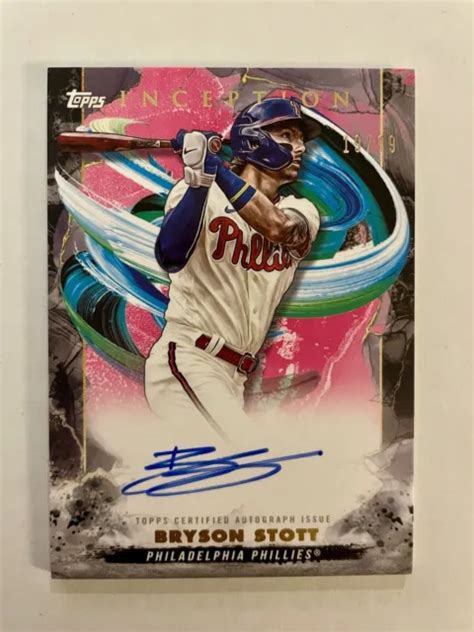 Carte Bryson Stott Auto Topps Inception Rookies Emerging