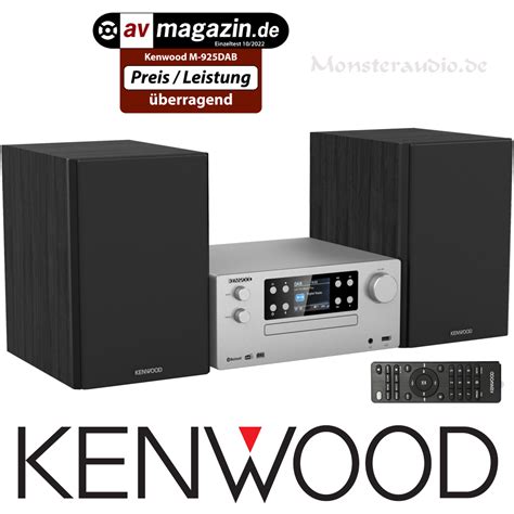 Monsteraudio Kenwood M Dab S Stereoanlage Mit Dab Fm Ukw Blueooth