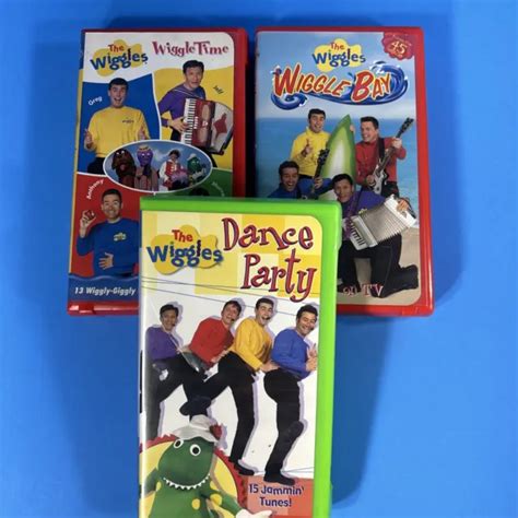 The Wiggles Vhs Clamshell Lot Bundle Of 6 Dance Party Toot Toot Top Of The Tots £24 59 Picclick Uk