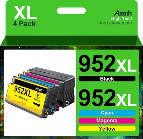 Asoih 952xl 952 Ink Cartridges Replacement For Hp 952xl Ink Cartridges Combo Pack