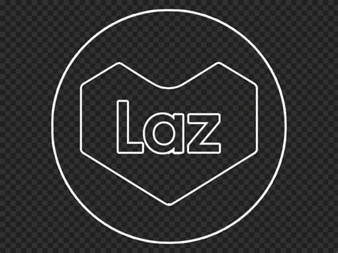 Lazada Laz Round White Outline Icon PNG Citypng