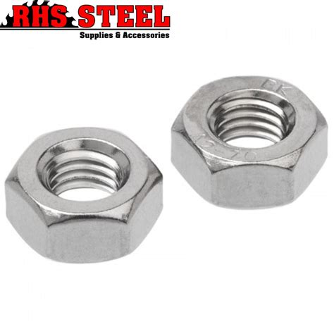 Pack Hex Nut A M Stainless Steel