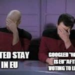 Star Trek Double Facepalm Meme Generator - Imgflip