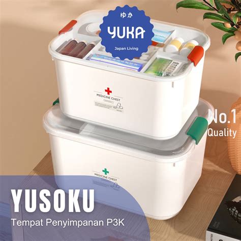 Jual YUKAYUSOKU Penyimpanan P3K Organiser Obat Emergency Simple Box