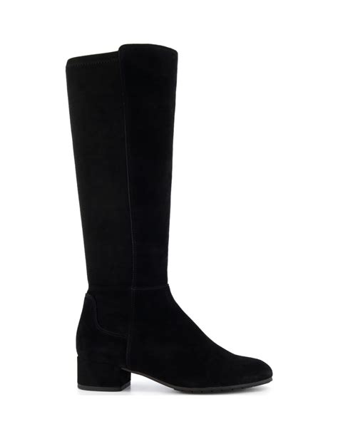 Wide Fit Suede Block Heel Knee High Boots Dune London Mands