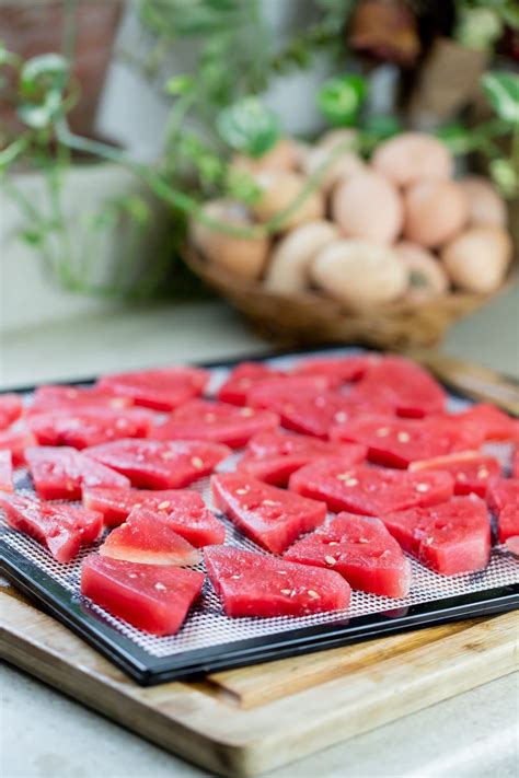 How To Dehydrate Watermelon Recipe Dehydrated Watermelon Dried