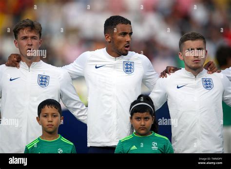 England U21's Kieran Dowell, England U21's Dominic Calvert-Lewin and England U21's Jonjoe Kenny ...