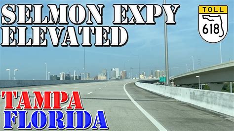 Selmon Expressway Elevated Levels Tampa Florida 4k Highway Drive