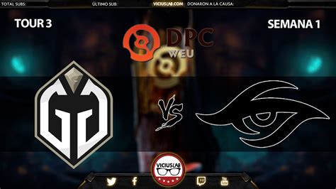 GAIMIN GLADIATORS Vs TEAM SECRET 3 DPC EU Tour 3 Parche 733c