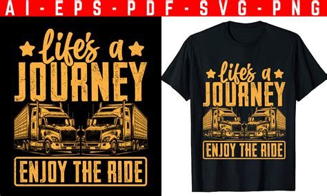 Lifes A Journey Enjoy The Ride T Shirt Graphic By Trendyhunt43