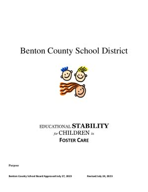 Fillable Online Benton County School District: Home Fax Email Print ...