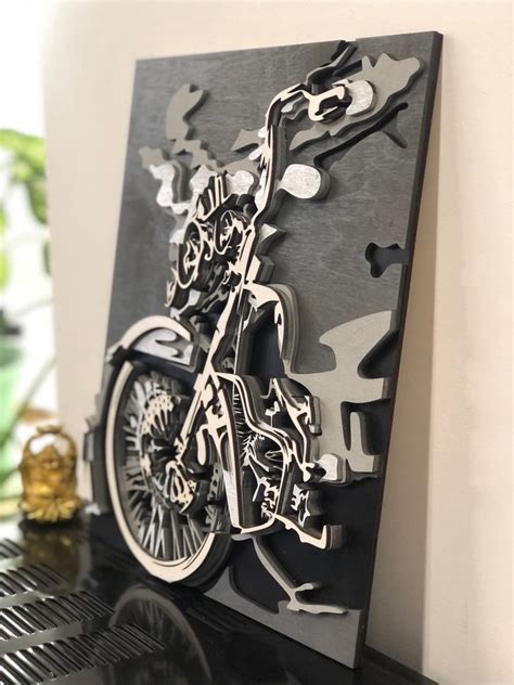 Motorcycle D Panel Free Laser Cut File Cutting Files Data