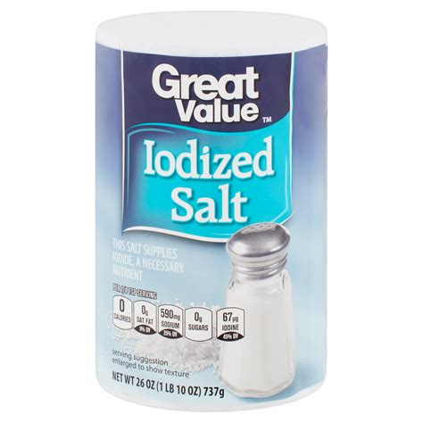 Great Value Iodized Salt, 26 oz - Walmart.com - Walmart.com