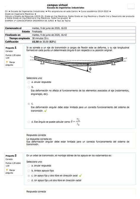 Test 4 Junio 2020 preguntas y respuestas Pregunta 1 Correcta Puntúa