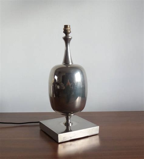 Rare Maison Barbier Stainless Steel Lamp France S For Sale At