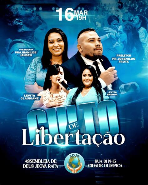 Cartaz Gospel Profissional Or Amento Zap Cartaz