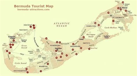 Bermuda Tourist Map