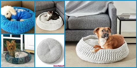 Cozy Crochet Pet Bed Free Patterns Diy 4 Ever