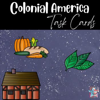 Colonial America Task Cards By History With A Flair Tpt