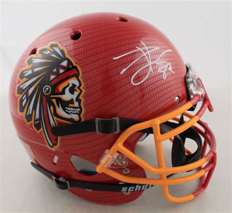 Travis Kelce Signed Full Size Authentic On Field Hydro Dipped Helmet