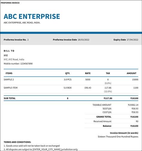 Proforma Invoice Format Sample Proforma Invoice Format In Word Excel