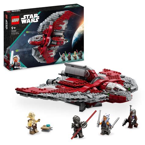 Buy LEGO 75362 Star Wars Ahsoka Tano's T-6 Jedi Shuttle Set, Buildable Toy Starship with 4 ...