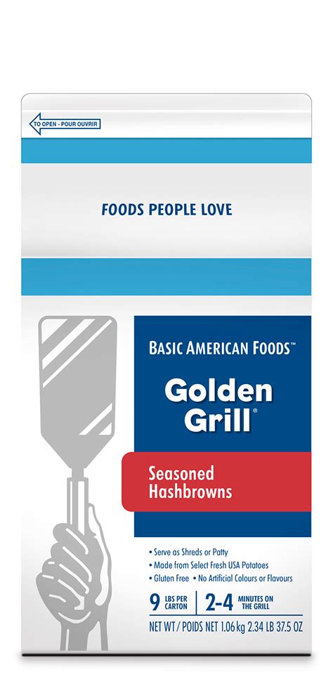 Golden Grill® Hashbrown Potatoes Canadian Basic American Foods Foodservice