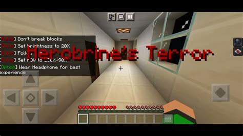 Di Terror Herobrine Minecraft Pe Horror Map Gameplay Herobrine Terror