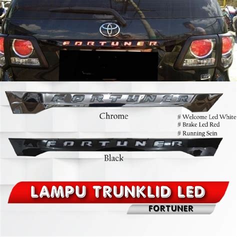 Jual Trunklid Fortuner Lampu Led Trunk Lid Pintu Belakang