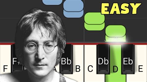 IMAGINE John Lennon Easy Piano Tutorial Note By Note YouTube