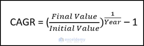 How To Calculate 3 Year Cagr With Formula In Excel 7 Ways