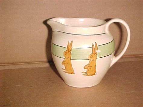 Roseville Pottery Juvenile Bunny Rabbit Creamer By Oldyankeetrader