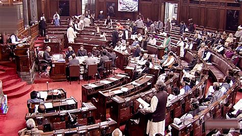 After Obituary References Rajya Sabha Adjourned Till 12 Noon The