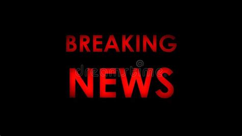 Breaking News Red Message Text Stock Illustration Illustration Of