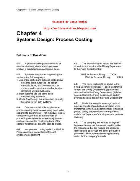 Chap Solution Manual For Chapter Cost And Managerial Accounting